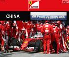 Sebastian Vettel, deuxième au Grand Prix de Chine 2016 avec sa Ferrari
