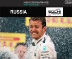 Nico Rosberg a fêté sa quatrième victoire de la saison dans le Grand Prix Russie 2016