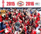 PSV Eindhoven, champion du ligue néerlandais Eredivisie 2015-2016, pour la deuxième année consécutive