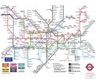 Carte du métro londonien, 274 gares ouvertes, 14 lignes d’une longueur de plus de 408 km