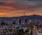 Coucher de soleil à Barcelone