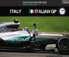 Nico Rosberg fête sa septième victoire de la saison au Grand Prix d’Italie 2016