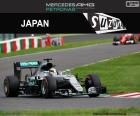 Le pilote britannique Lewis Hamilton, troisième du Grand Prix du Japon 2016, avec sa Mercedes