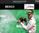 Lewis Hamilton fête sa huitième victoire de la saison dans le Grand Prix du Mexique 2016