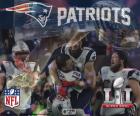 New England Patriots, champions de la conquête du Super Bowl-2017 34-28 pour les Falcons d’Atlanta. Il s’agit de son cinquième Super Bowl