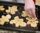 Préparation des biscuits de Noël