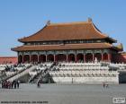 Le Palais de l’harmonie suprême au cœur de la Cité interdite, Pékin, Chine
