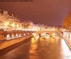 La Seine dans la nuit, Paris