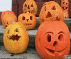 Plusieurs citrouilles d’Halloween