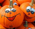 Citrouilles amusants peints pour Halloween