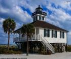 Le beau phare au port de Boca Grande en Floride, États-Unis