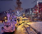 Train de marché de Noël