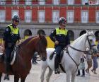 Police municipale à cheval, Madrid