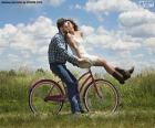 Balade à vélo romantique