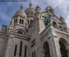 La basilique du Sacré-coeur de Montmartre, est un important temple religieux situé sur la colline de Montmartre, Paris, France