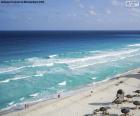 Plage à Cancun, Mexique