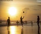 Coucher du soleil sur la plage