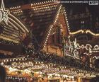 Lumières de marché de Noël