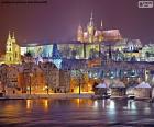 Prague la nuit, République tchèque