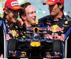 Puzzle Red Bull F1 des constructeurs champion 2010