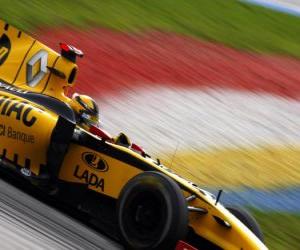 Puzzle Robert Kubica - Renault - Sepang 2010