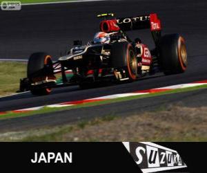 Puzzle Romain Grosjean - Lotus - Grand Prix du Japon 2013, 3e classés