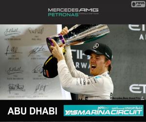Puzzle Rosberg G.P Abu Dabi 2015