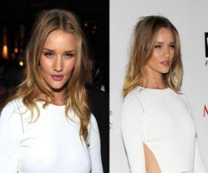 Puzzle Rosie Huntington-Whiteley est une actrice britannique et le modèle