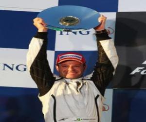 Puzzle Rubens Barrichello dans le pódium