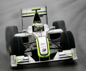 Puzzle Rubens Barrichello pilotant sa F1