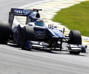 Puzzle Rubens Barrichello - Williams - Interlagos 2010