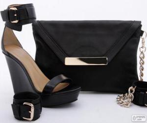 Puzzle Sac et chaussures noires