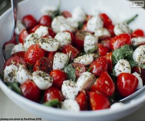 Puzzle Salade de tomates et mozzarella