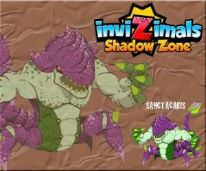 Puzzle Sanctacaris. Invizimals Shadow Zone. Le premier dinosaure à utilisé ses mains pour lutter contre