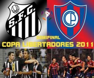 Puzzle Santos FC - Cerro Porteño. Copa Libertadores 2011 Demi-finale