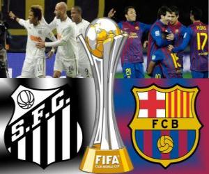 Puzzle Santos FC - FC Barcelona. Final de Coupe du monde des clubs de la FIFA Japon 2011