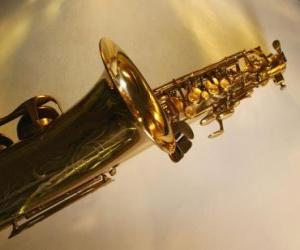Puzzle Saxophone, instrument à vent musical