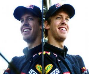 Puzzle Sebastian Vettel - Red Bull - 2010 Grand Prix de Hongrie