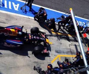 Puzzle Sebastian Vettel - Red Bull - Monza 2010