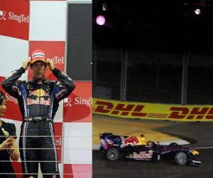 Puzzle Sebastian Vettel - Red Bull - Singapour 2010 (2 º annonces)