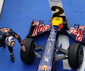 Puzzle Sebastian Vettel - Red Bull - Shanghai, Chine Grand Prix (2011) (2e place)