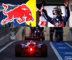 Puzzle Sebastian Vettel - Red Bull - Grand Prix d'Abou Dabi 2012, 3e classés