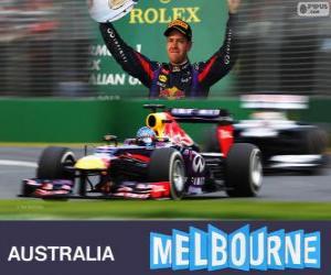 Puzzle Sebastian Vettel - Red Bull - Grand Prix d'Australie 2013, 3e classés