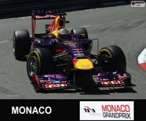 Puzzle Sebastian Vettel - Red Bull - Grand Prix de Monaco 2013, 2º classé