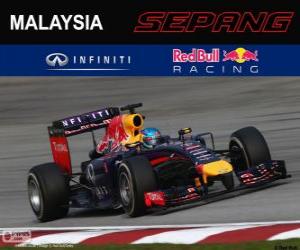 Puzzle Sebastian Vettel - Red Bull - Grand Prix de Malaisie 2014, 3e classés