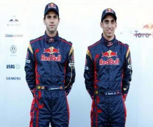 Puzzle Sébastien Buemi et Alguersuari, Scuderia Toro Rosso F1