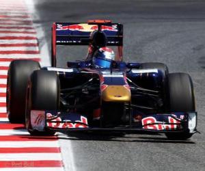 Puzzle Sebastien Buemi - Toro Rosso - Barcelone 2011