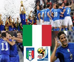 Puzzle Sélection de l'Italie, Groupe F, 2010 Afrique du Sud