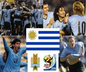 Puzzle Sélection de l'Uruguay, le Groupe A, Afrique du Sud 2010