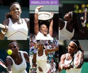 Puzzle Selena Williams Champion 2010 de Wimbledon